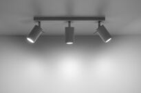 Efektowna lampa sufitowa listwa RING 3 biały SL.0089 SOLLUX LIGHTING nowoczesny klosze tuby - 2