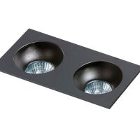 Oprawa  wpustowa HUGO 2 DOWNLIGHT  AZ1740 techniczna w kolorze  czarnym