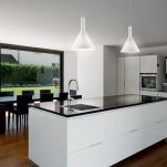 Lampa wisząca Cocktail SP1 BIG BIANCO Ideal Lux 074313 klosz  z matowego dmuchanego szkła, ma kolor biały - 2