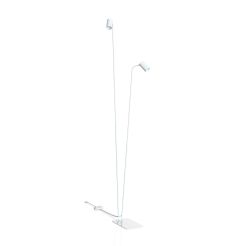 Lampa podłogowa Mono II 2xGU10 biała 212cm 7705