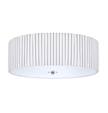 Plafon JACKIE 107862 Markslojd Karbowany okrągły biały o średnicy 45,5 cm