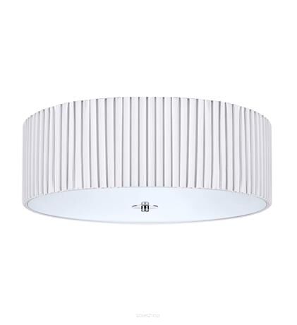 Plafon JACKIE 107862 Markslojd Karbowany okrągły biały o średnicy 45,5 cm