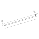 Plafon Set Raw Mini LED 40370 Aquaform długość do wyboru techniczna - 2