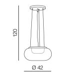 Lampa wisząca GALACTIC AZ3161 nowoczesny styl kolor miedziany oryginalna - 3