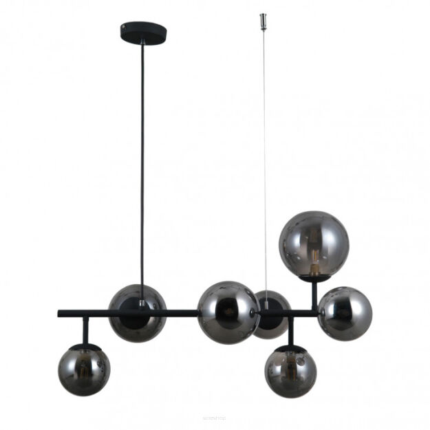 Lampa wisząca Frontera PND-40423-7 Italux dymione szkło