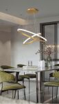 Lampa wisząca Ringi 42+61 złota - 3