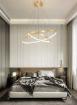 Lampa wisząca Ringi 42+61 złota - 6