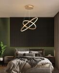 Lampa wisząca Ringi 42+61 złota - 5