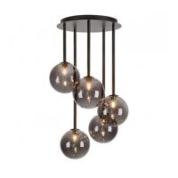 Lampa sufitowa UNIVERSE CEILING 5L BLACK/SMOKE MARKSLOJD 108111