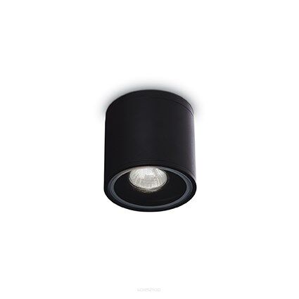 Plafon GUN PL1 CZARNY Ideal Lux  122687 tuba techniczna aluminiowy korpus w kolorze czarnym IP44