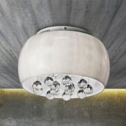 Plafon Quince TOP 50 AZzardo LC1056-6 AZ0702 wystające kryształki z okragłego klosza