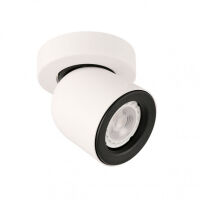 Reflektor NUORA SPL-2855-1C-WH Italux Nowoczesny biały na okrągłej podstawie