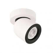 Reflektor NUORA SPL-2855-1C-WH Italux Nowoczesny biały na okrągłej podstawie