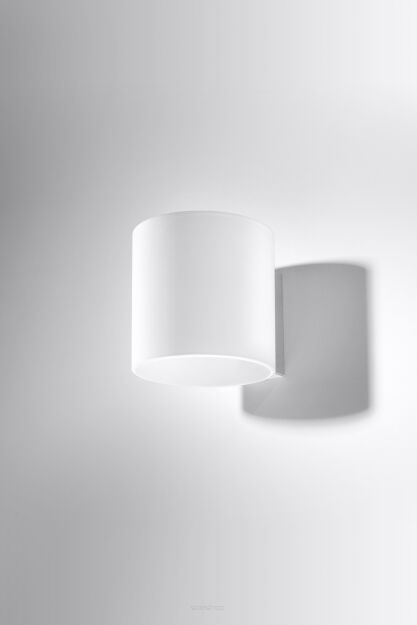Lampa Ścienna Szklana Tuba Kinkiet VICI Biały SL.0211 Nowoczesna klosz z białego szkła