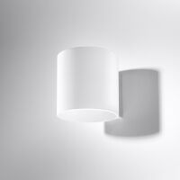 Lampa Ścienna Szklana Tuba Kinkiet VICI Biały SL.0211 Nowoczesna klosz z białego szkła