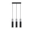 LAMPA  WISZĄCA BORGIO 3 CZARNE  STALOWE TUBY ZAKOŃCZONE BETONEM IDEALNA DO SALONU SL.0652 SOLLUX - 2