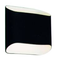 Kinkiet Pancake Black AZzardo MB329-2 BK AZ0112 czarna wykonana jest z metalu i szkła idealna do nowoczesnych pomieszczeń