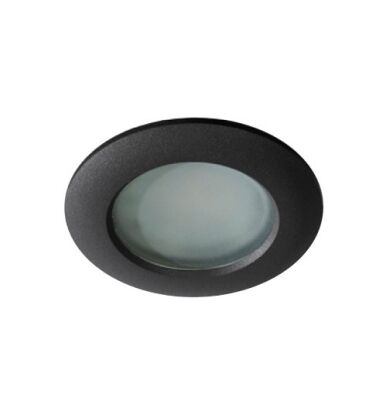 Lampa sufitowa Emilio AZzardo GM2104 AZ0809 okrągła wpuszczana IP54 czarna