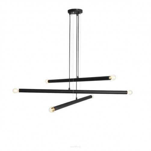 Lampa wisząca TUBO 6 BLACK 3 metrowe tuby ALDEX 1072K1  