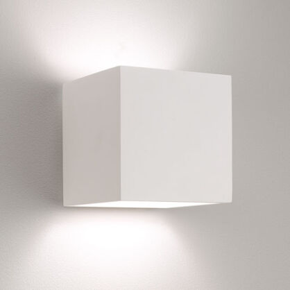 Lampa ścienna astro PIENZA 0917 prostokąt biały gips do malowania świeci obustronnie 1196001