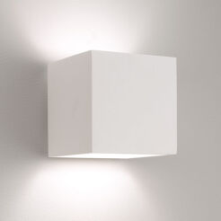 Lampa ścienna astro PIENZA 0917 prostokąt biały gips do malowania świeci obustronnie 1196001