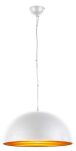 Lampa wisząca MODENA 40 AZzardo FB6838-40 WH/GO AZ1397 wykonana jest z metalu w kolorze biało-złotym półokragła idealna do kuchni - 2