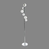 Lampa podłogowa SYBILLA 6 FLOOR DEL-8389-6F AZ2101 białe szklane klosze w kształcie kul