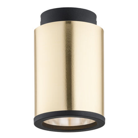 Plafon HERMAN 4280 Argon Złoty abażur tuba średnica 10 cm