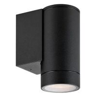 Kinkiet zewnętrzny PIPE 107914 Markslojd IP44 czarny Metalowy szklana osłona GU10