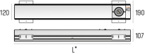 Profil wpuszczany Neutra System Midi  Labra 6.1190 - 7