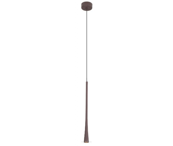 Lampa wisząca Coffe P0337 MAXlight brązowa tuba długa nowoczesna