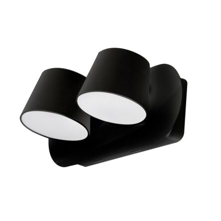Kinkiet RAMONA 2 SWITCH AZ2564 LED 2x 6W czarna azzardo dwa klasyczne klosze włącznik