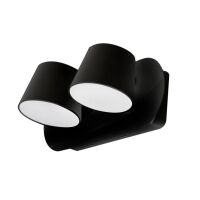 Kinkiet RAMONA 2 SWITCH AZ2564 LED 2x 6W czarna azzardo dwa klasyczne klosze włącznik