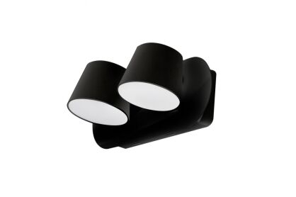 Kinkiet RAMONA 2 SWITCH AZ2564 LED 2x 6W czarna azzardo dwa klasyczne klosze włącznik