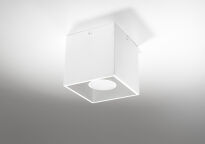 Lampa sufitowa plafon  Downlight quad biała  techniczna SL.0027 SOLLUX LIGHTING kwadrat kostka - 2