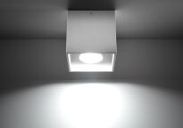 Lampa sufitowa plafon  Downlight quad biała  techniczna SL.0027 SOLLUX LIGHTING kwadrat kostka - 3