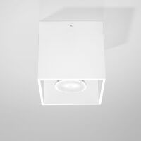 Lampa sufitowa plafon  Downlight quad biała  techniczna SL.0027 SOLLUX LIGHTING kwadrat kostka