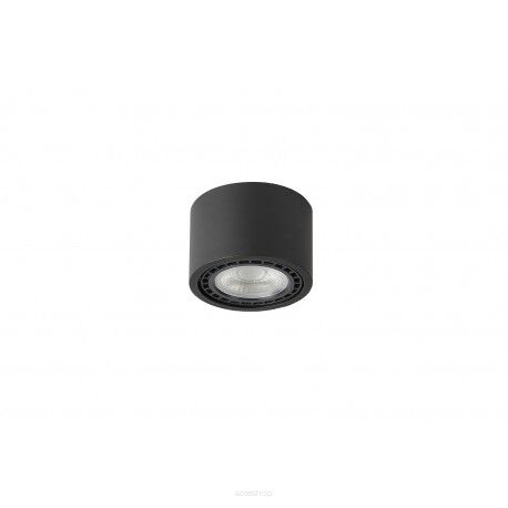 Lampa sufitowa natynkowa ECO ALIX NEW 230V AZ3493 Azzardo techniczna czarna tuba na źródło światła es111 okrągła 　