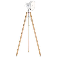 Lampa stojąca FOTO NEW 3354 Argon Trójnożna z naturalnego drewna