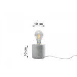 LAMPA STOŁOWA SALGADO BETON LAMPA BIURKOWA BETONOWY WALEC MINIMALISTYCZNA W STYLU INDUSTRIALNYM NOWOCZESNA SL.0680 SOLLUX - 4