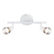 Lampa sufitowa 2 REFLEKTORY NA LISTWIE AMALFI biały ENDON 43282 