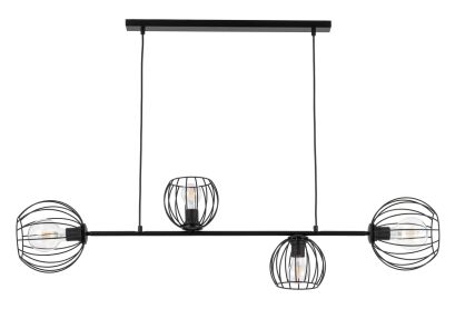Lampa wisząca MADAM 4 SIGMA 32371 CZARNA RETRO