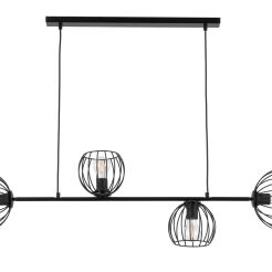 Lampa wisząca MADAM 4 SIGMA 32371 CZARNA RETRO