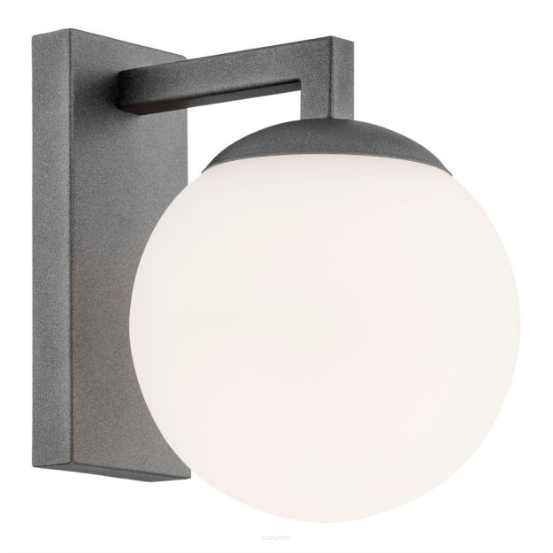 Kinkiet ASPEN 3734 Argon Minimalistyczna kula grafitowa podstawa