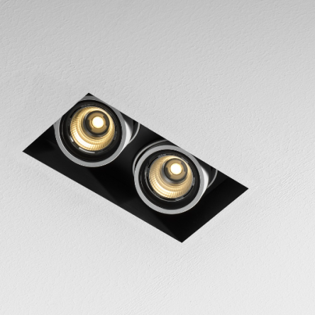Lampa sufitowa wpuszczana Multiva Evo 60.2 Trimless LED 6.5W On-Off Labra 4.1854 Elegancka podwójna 