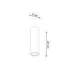 Oprawa sufitowa LAGOS 20 SL.0997 SOLLUX LIGHTING tuba 20 cm biała - 3