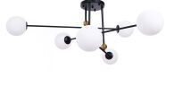 Lampa sufitowa BERSAGO LDP 8030-6 (BK+MD) Lumina Deco regulowana czarna - 3