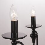 Lampa wisząca Muscat - P05717BK COSMO light Klasyka w nowoczesnym wydaniu urozmaicona kryształkami CZARNA - 3