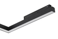 Oprawa narożna do szyny SAGA 30 TRACK MAGNETIC CORNER A 24W MILKY 120 CZARNA 4000K/3000K - 3