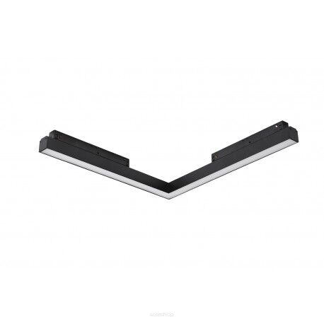 Oprawa narożna do szyny SAGA 30 TRACK MAGNETIC CORNER A 24W MILKY 120 CZARNA 4000K/3000K